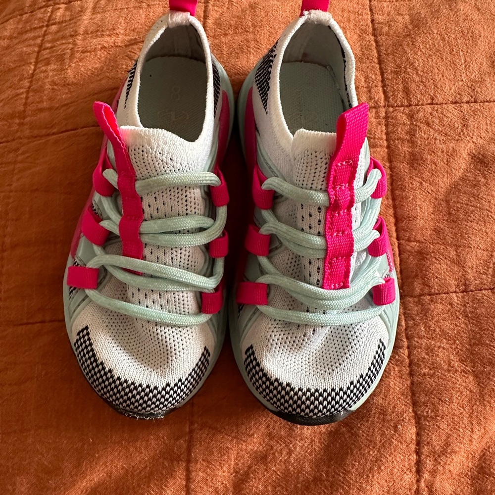 Athletic Works Knit Cage Slip on Sneakers- memory foam size 8 toddler